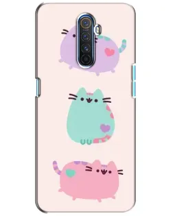 Чохол для Realme X2 Pro з картинкою «Pusheen тріо» Чохол для Realme X2 Pro з картинкою «Pusheen тріо»
