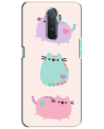 Чехол для Realme X2 Pro с картинкой «Pusheen трио» Чехол для Realme X2 Pro с картинкой «Pusheen трио»