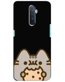 Чехол для Realme X2 Pro с картинкой «Пушин на черном»