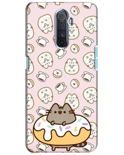 Чехол для Realme X2 Pro с картинкой «Пушин на пончике» Чехол для Realme X2 Pro с картинкой «Пушин на пончике»