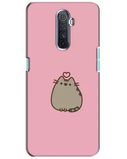 Чехол для Realme X2 Pro с картинкой «Pusheen сердце»