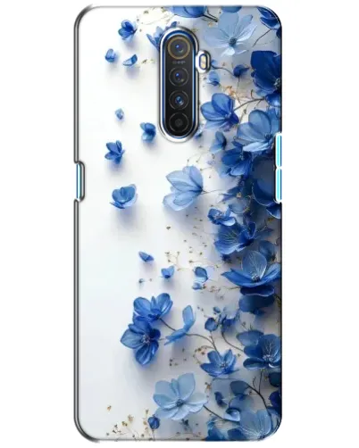 Чехол для Realme X2 Pro с картинкой «Голубой цветочный каскад»