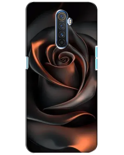 Чехол для Realme X2 Pro с картинкой «Шелковая черная роза»