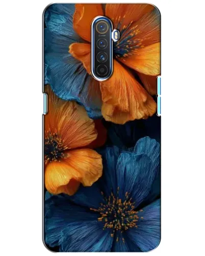 Чехол для Realme X2 Pro с картинкой «Яркая сине-оранжевая флора» Чехол для Realme X2 Pro с картинкой «Яркая сине-оранжевая флора»
