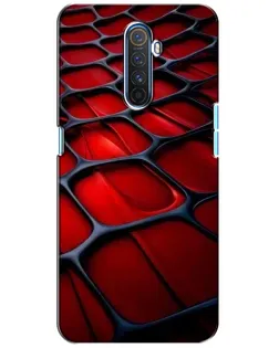 Чохол для Realme X2 Pro з картинкою «Червона глянцева сітка»