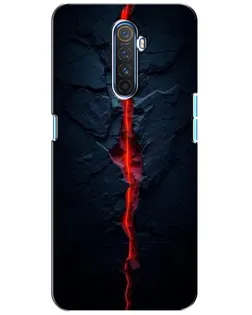 Чохол для Realme X2 Pro з картинкою «Червона лавова тріщина»