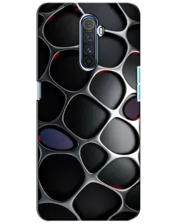 Чохол для Realme X2 Pro з картинкою «Об'ємна темна решітка»