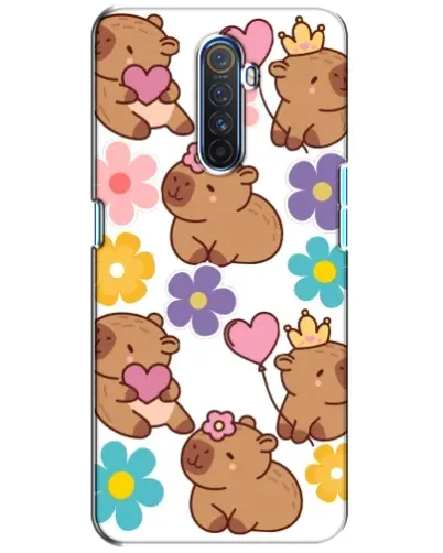 Чехол для Realme X2 Pro с картинкой «Цветочный паттерн капибар» Чехол для Realme X2 Pro с картинкой «Цветочный паттерн капибар»