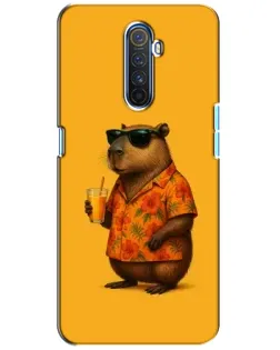 Чехол для Realme X2 Pro с картинкой «Капибара на отдыхе»