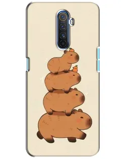 Чехол для Realme X2 Pro с картинкой «Башня из капибар»