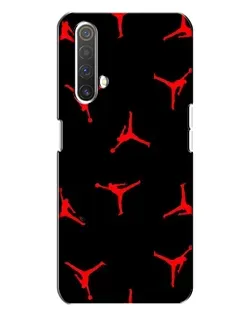 Чехол для Realme X3 с картинкой «Jordan Red Pattern»