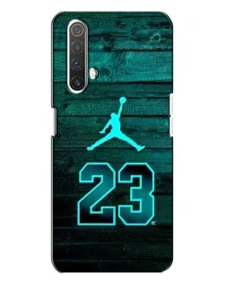 Чехол для Realme X3 с картинкой «Jordan Cyan 23»