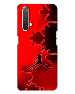Чехол для Realme X3 с картинкой «Jordan Red Smoke»