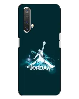 Чехол для Realme X3 с картинкой «Jordan Blue Fire»
