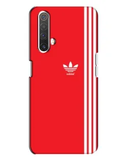 Чехол для Realme X3 с картинкой «Красный минимализм Adidas»