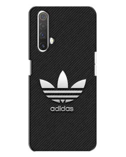 Чехол для Realme X3 с картинкой «Adidas Карбоновая текстура»