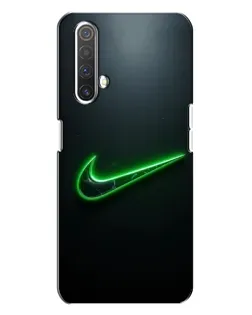 Чехол для Realme X3 с картинкой «Неоновый контур Nike» Чехол для Realme X3 с картинкой «Неоновый контур Nike»