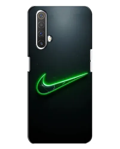 Чехол для Realme X3 с картинкой «Неоновый контур Nike»