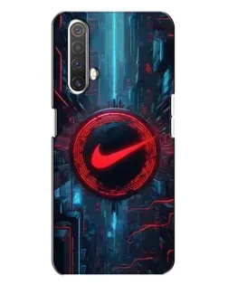 Чехол для Realme X3 с картинкой «Техногенный стиль Nike»
