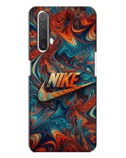 Чехол для Realme X3 с картинкой «Nike в абстракции»
