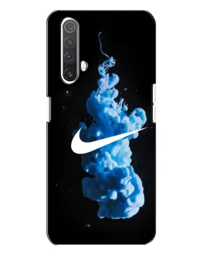 Чехол для Realme X3 с картинкой «Nike и синий дым»