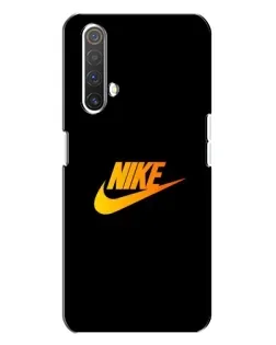 Чехол для Realme X3 с картинкой «Золотой логотип Nike»