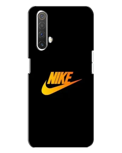 Чехол для Realme X3 с картинкой «Золотой логотип Nike»