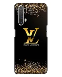 Чехол для Realme X3 с картинкой «LV — золотые искры»