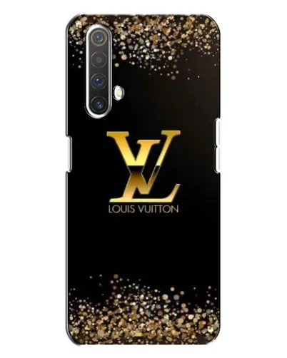 Чехол для Realme X3 с картинкой «LV — золотые искры»