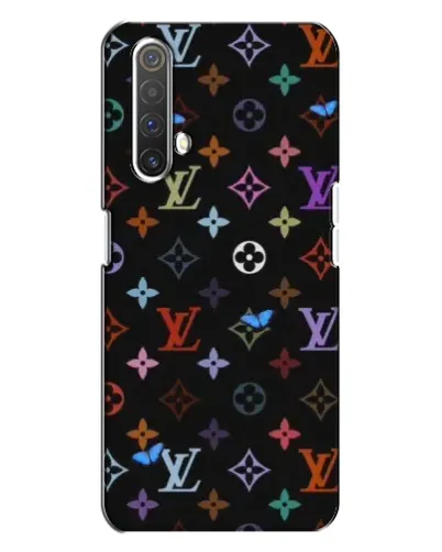 Чехол для Realme X3 с картинкой «Цветная монограмма LV»