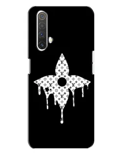 Чехол для Realme X3 с картинкой «Цветочная монограмма»