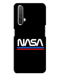 Чехол для Realme X3 с картинкой «NASA — классика Red Blue»