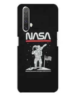 Чехол для Realme X3 с картинкой «NASA — шагаем по Луне»