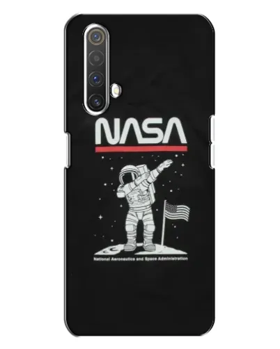 Чехол для Realme X3 с картинкой «NASA — шагаем по Луне»