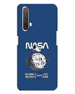 Чехол для Realme X3 с картинкой «NASA — лунная миссия»