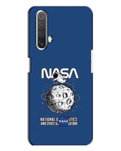 Чехол для Realme X3 с картинкой «NASA — лунная миссия»