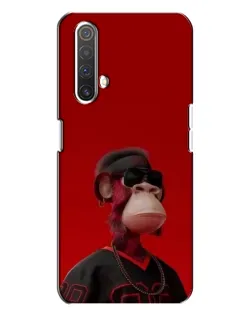 Чехол для Realme X3 с картинкой «Bored Ape в красном»