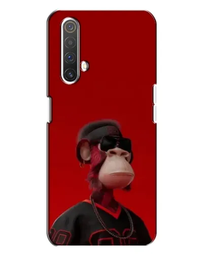 Чехол для Realme X3 с картинкой «Bored Ape в красном»