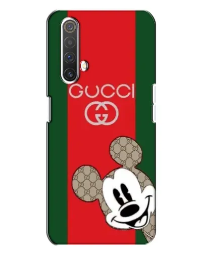 Чехол для Realme X3 с картинкой «Gucci — полосы и Микки»