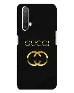 Чехол для Realme X3 с картинкой «Золотой логотип Gucci»