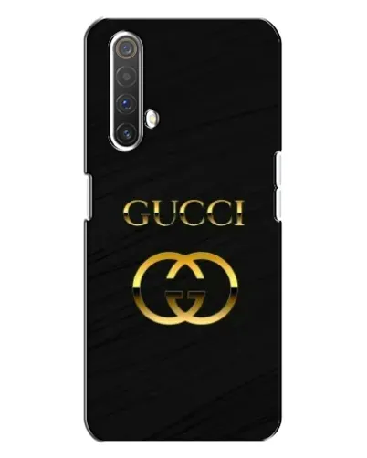 Чехол для Realme X3 с картинкой «Золотой логотип Gucci»