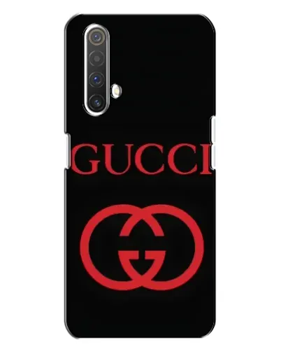 Чехол для Realme X3 с картинкой «Gucci — красный логотип»