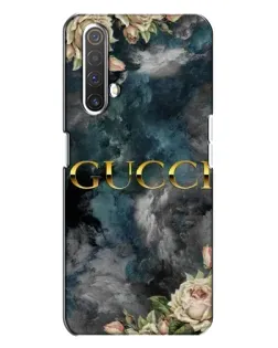 Чехол для Realme X3 с картинкой «Абстрактные цветы Gucci»