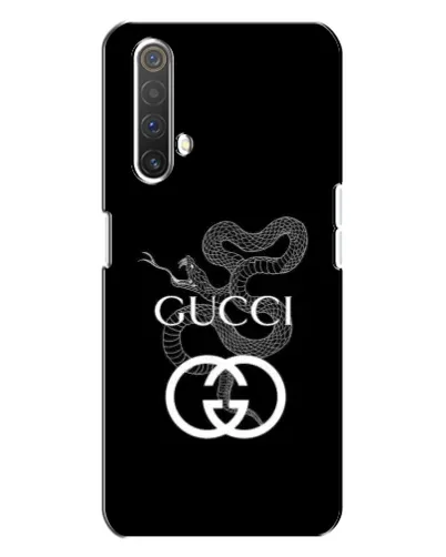 Чехол для Realme X3 с картинкой «Gucci — серебряная змея»