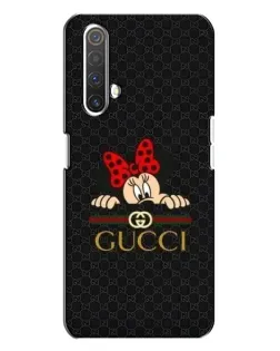 Чехол для Realme X3 с картинкой «Минни Маус Gucci — черный»