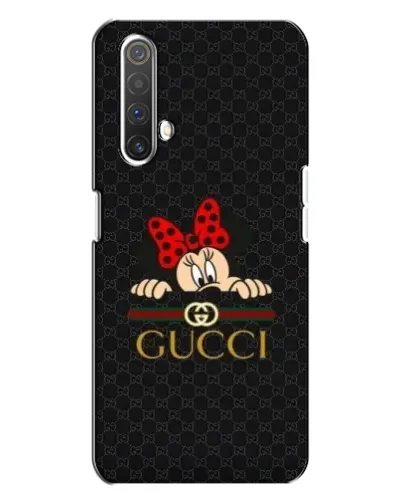 Чехол для Realme X3 с картинкой «Минни Маус Gucci — черный»