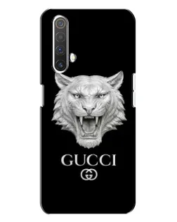 Чехол для Realme X3 с картинкой «Gucci — серебряный лев»