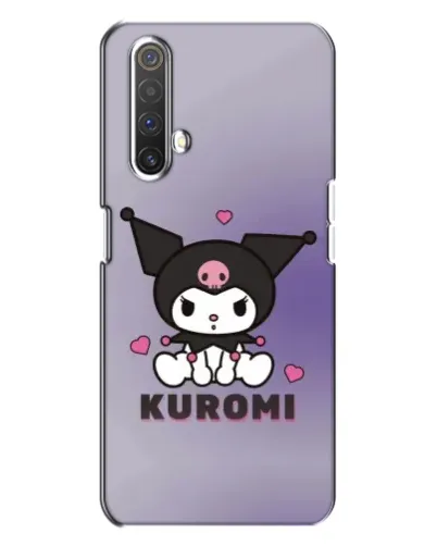 Чехол для Realme X3 с картинкой «Kuromi — фиолетовый арт»