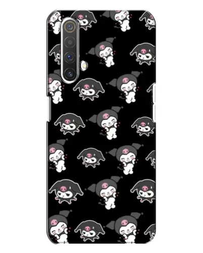 Чехол для Realme X3 с картинкой «Черный паттерн Kuromi»