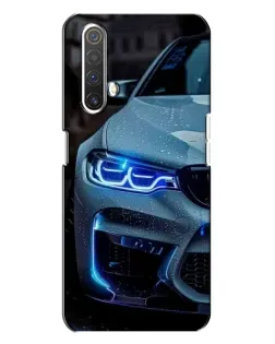 Чехол для Realme X3 с картинкой «Взгляд BMW с синими фарами»